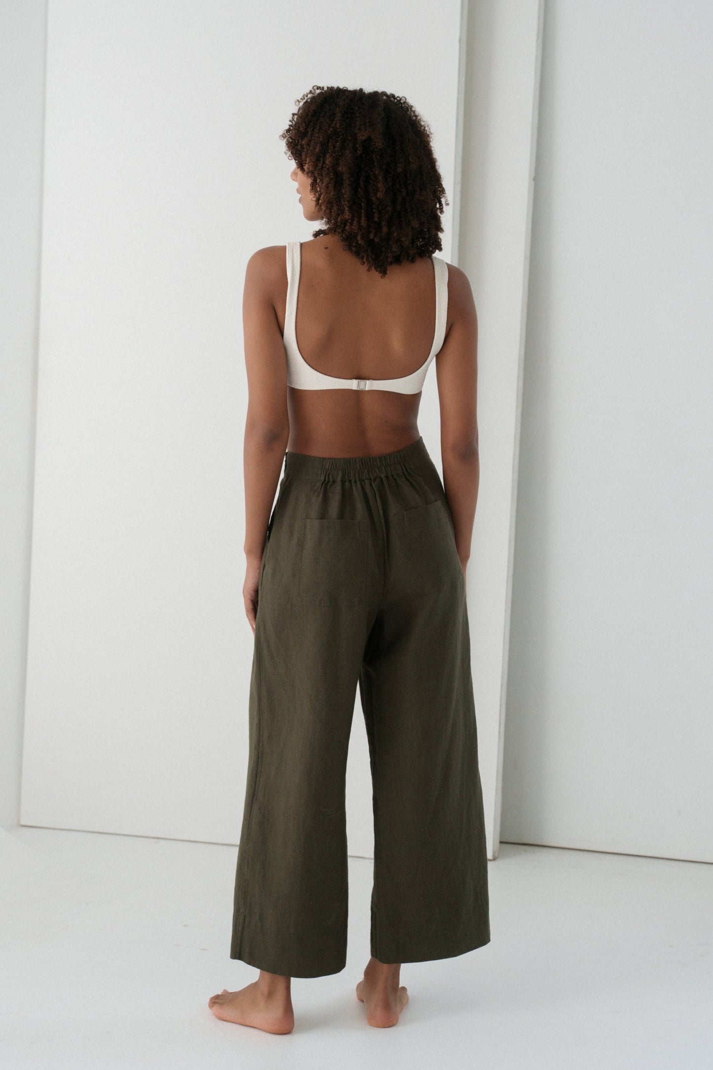 LILLY PILLY Ivy linen pants in Khaki
