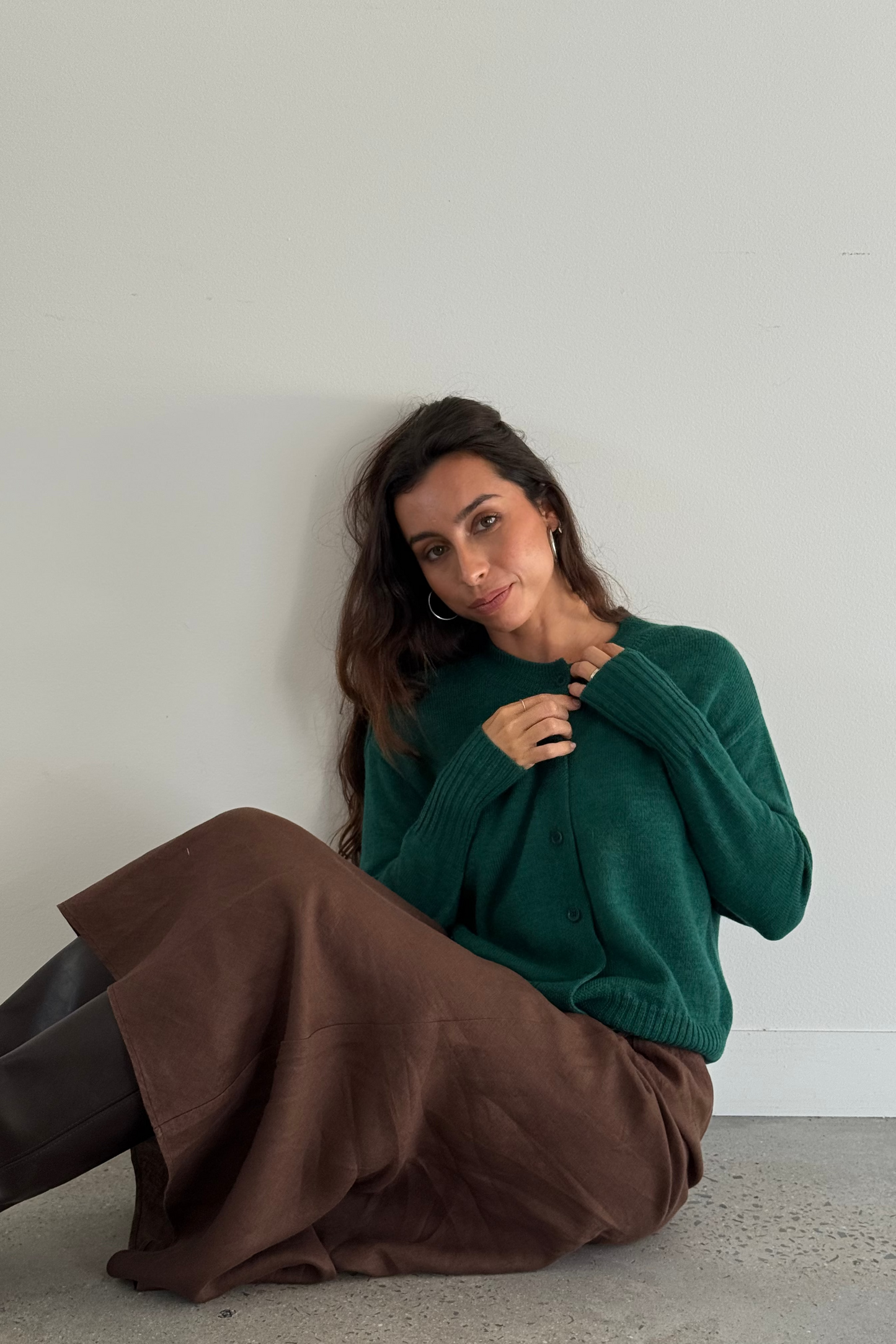 TAYLOR PINE MERINO CARDI