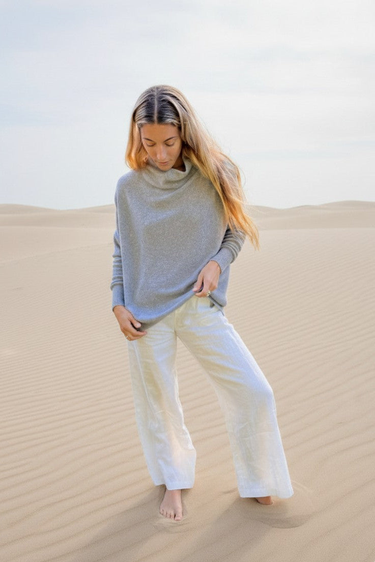 CALA GREY MARLE CASHMERE TUNIC