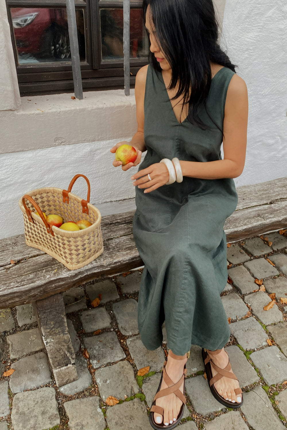 Iris Linen Midi Dress - Chocolate - customer review photo by Kate - Nunawading, VIC