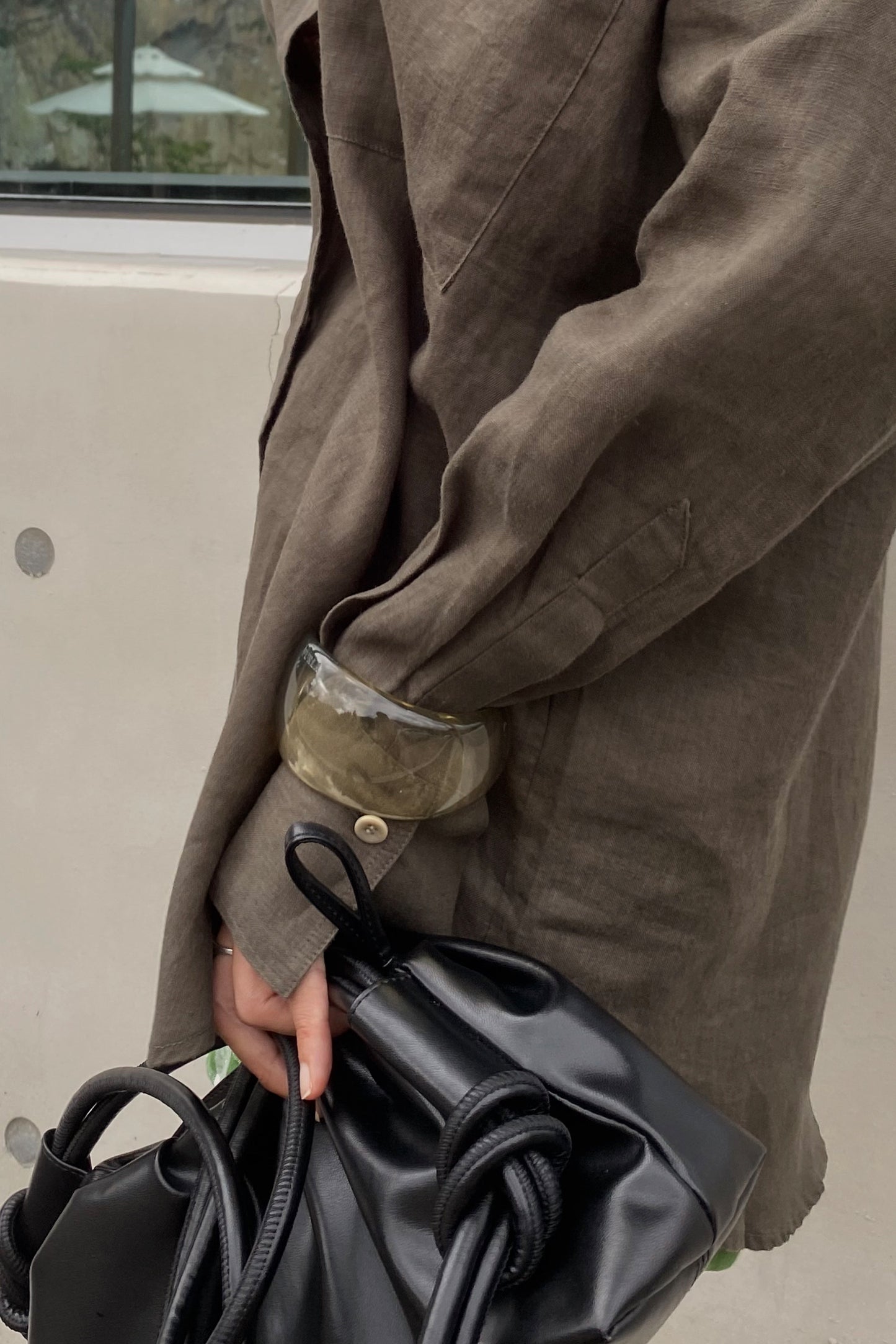 Kirra Khaki Linen Shirt