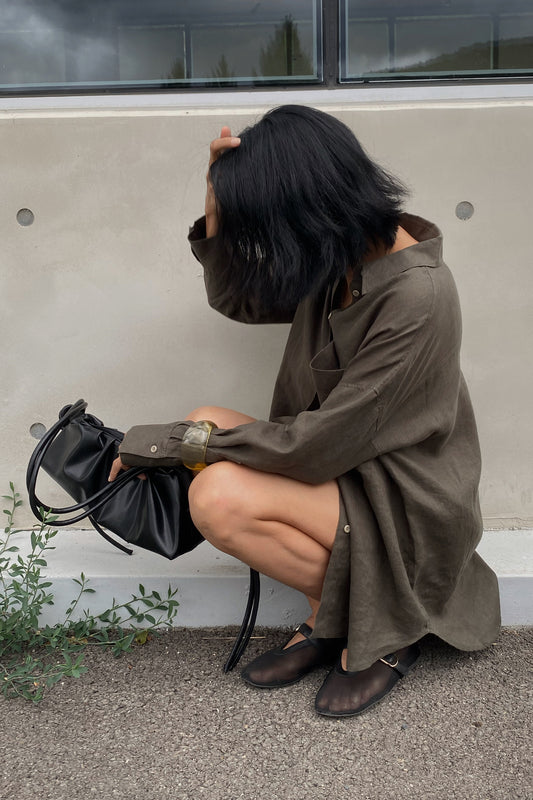 Kirra Khaki Linen Shirt