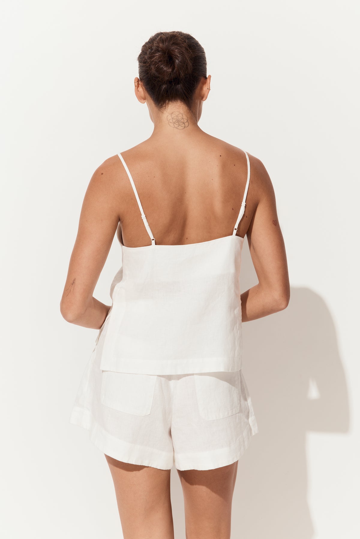 Gaia Linen Shorts - Ivory