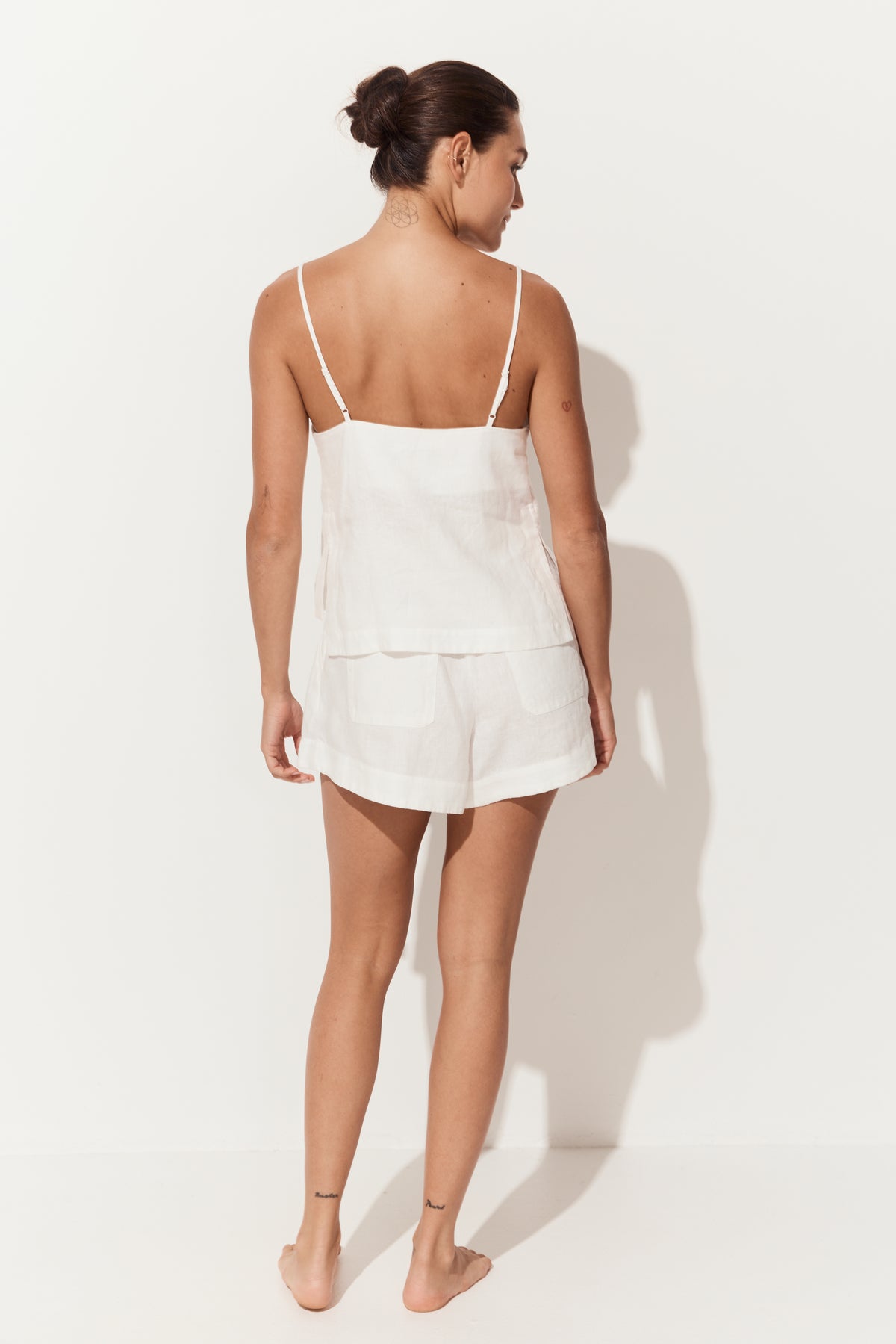 Rosa Linen Cami - Ivory