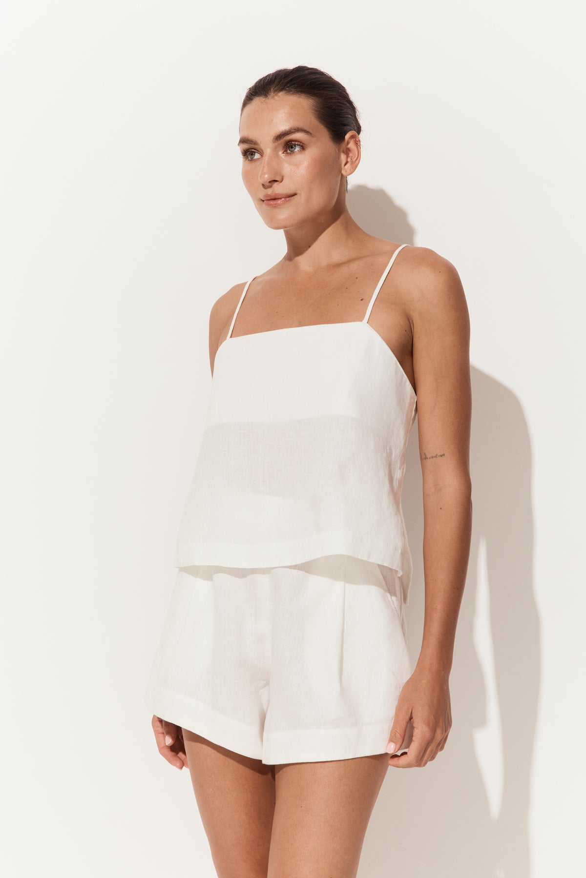 Rosa Linen Cami - Ivory
