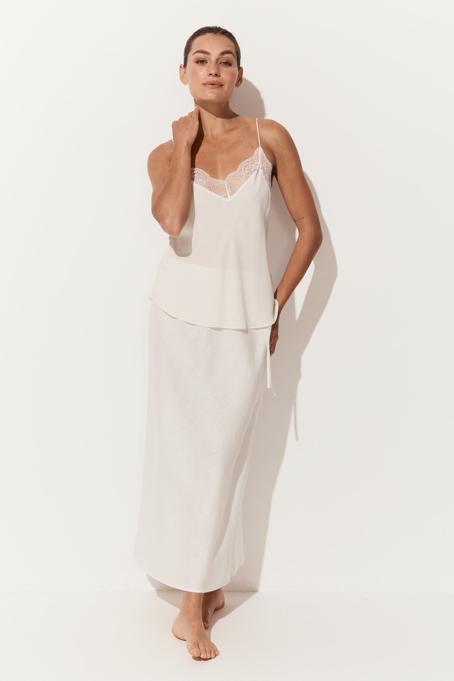 Frankie Silk Cami - Ivory