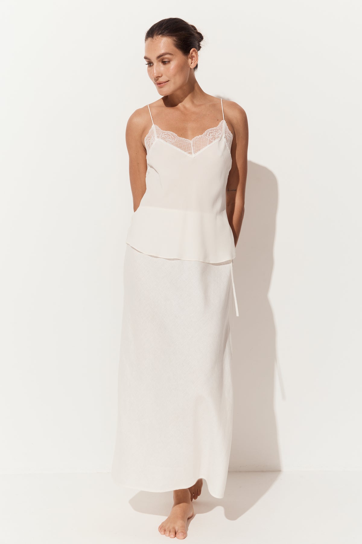 Frankie Silk Cami - Ivory
