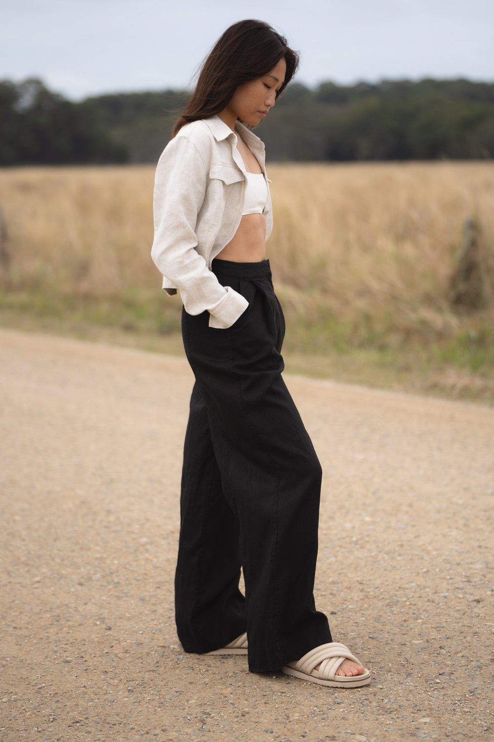 Oli Linen Pants - Chocolate - customer review photo by Jade - Colebee, NSW