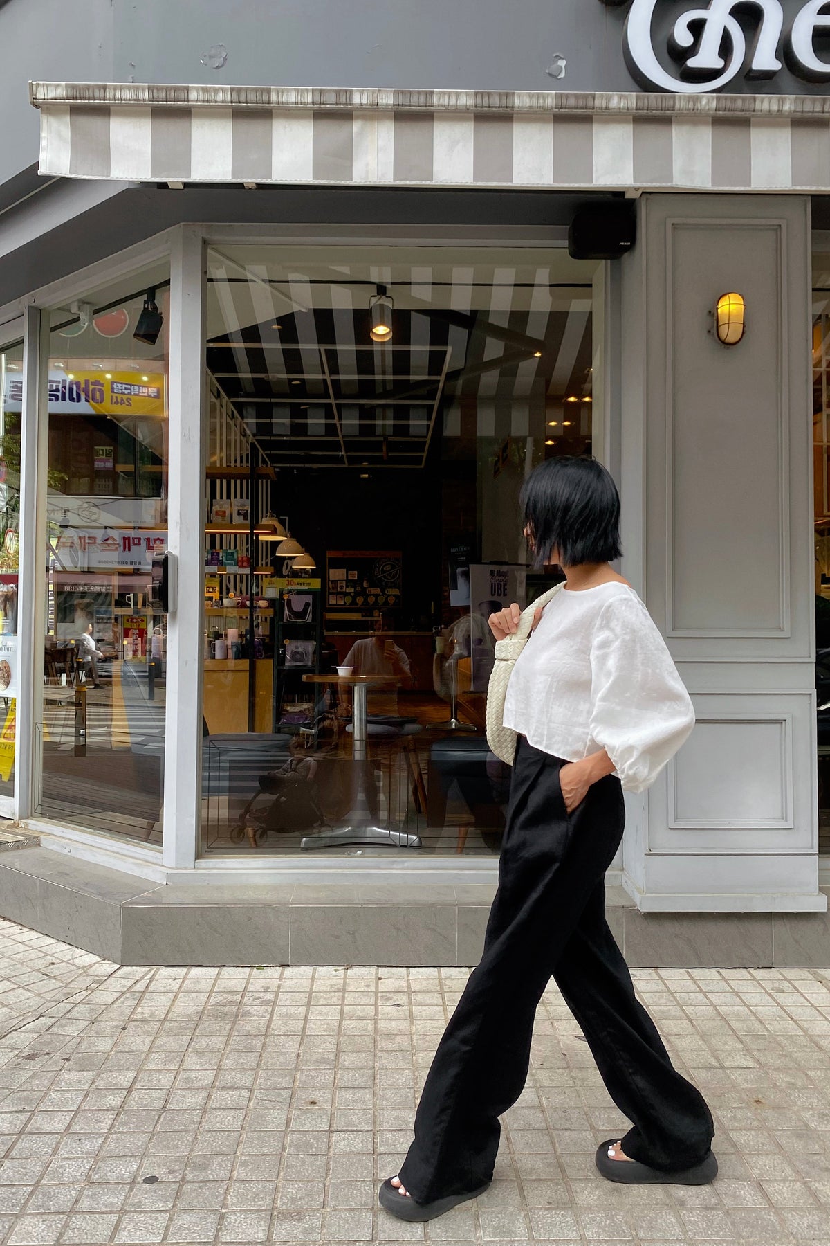 Oli Linen Pants - Black
