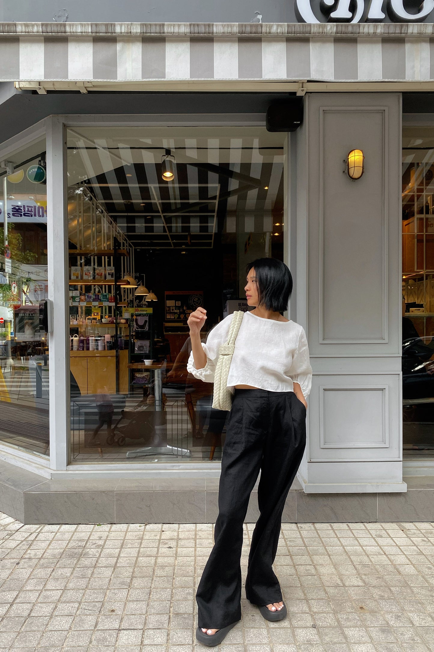 Oli Linen Pants - Black
