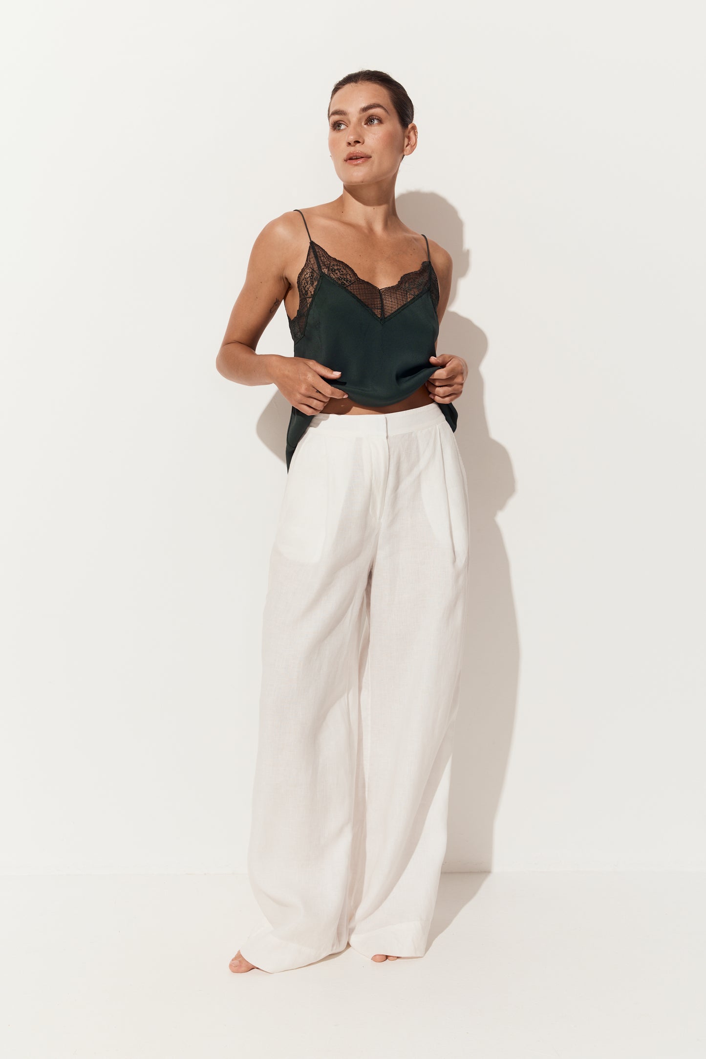 Oli Linen Pants - Ivory