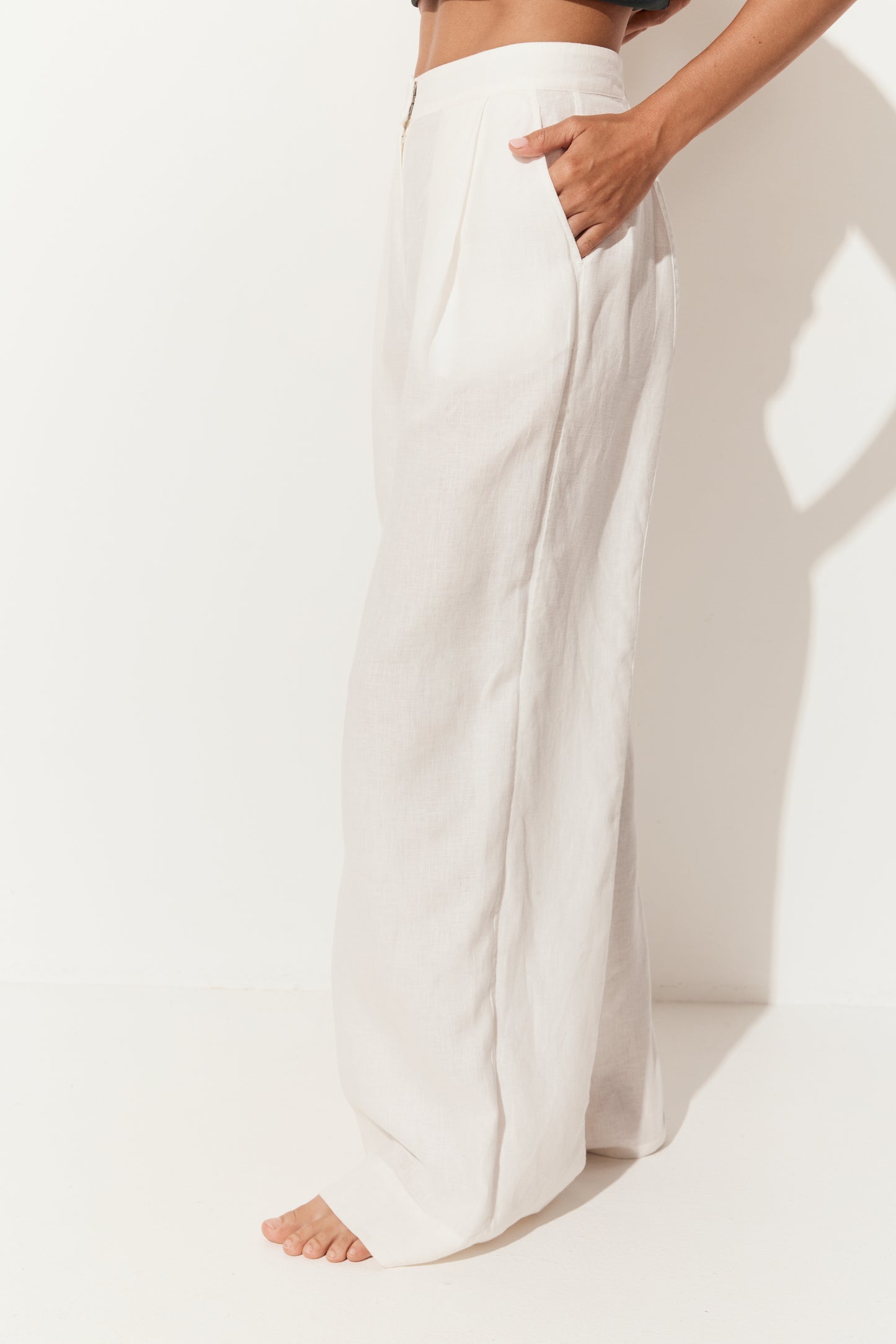 Oli Linen Pants - Ivory