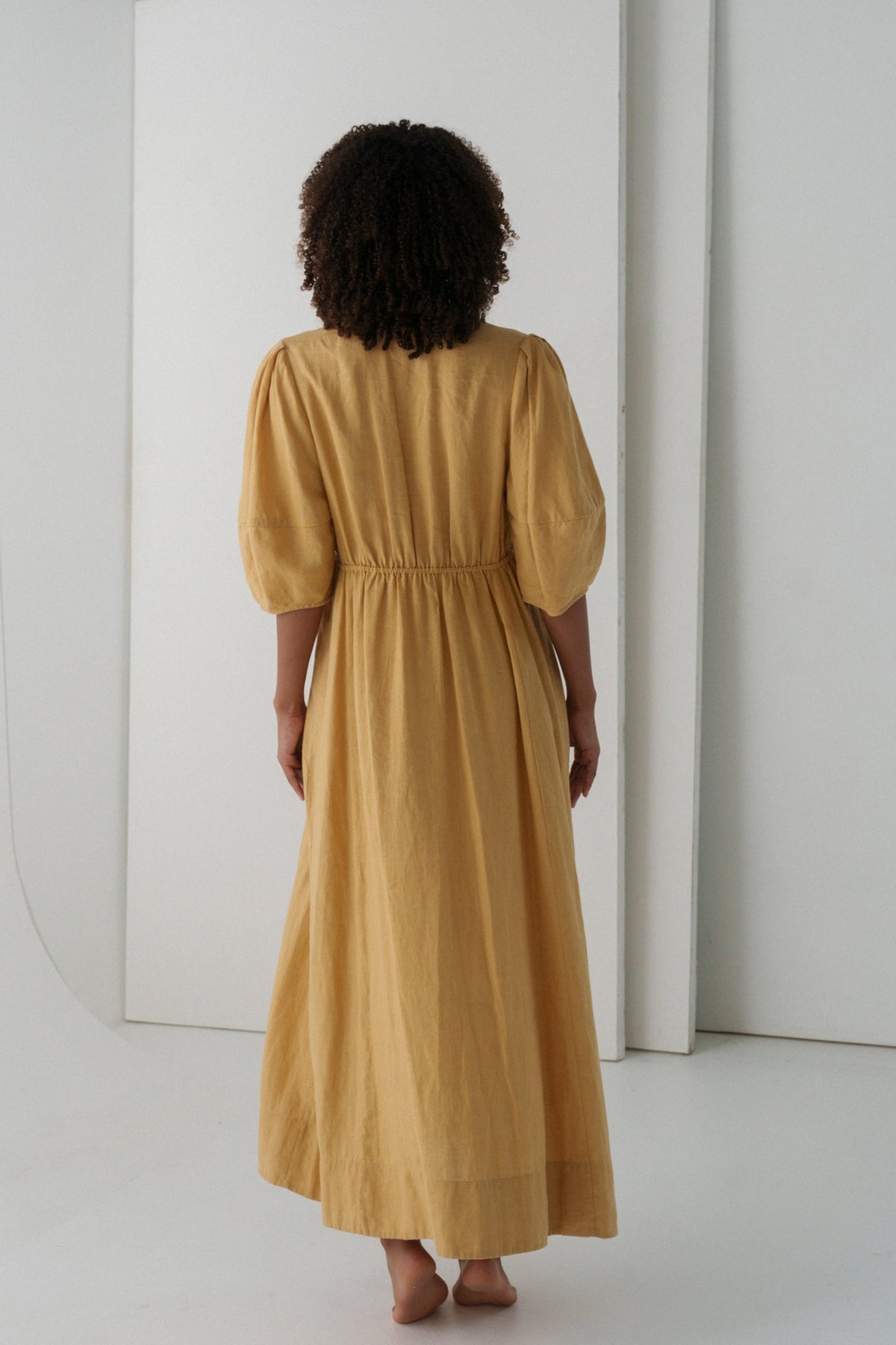 LILLY PILLY Vida linen dress in Sand