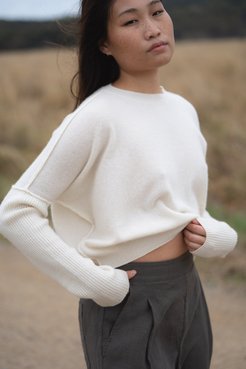Miri Cashmere Knit - Ivory - customer review photo by Nicole B - NSW