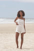 LILLY PILLY Gaia linen shorts in Ivory with Rosa top